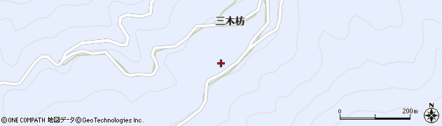 徳島県美馬郡つるぎ町貞光三木枋112周辺の地図