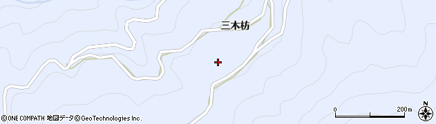 徳島県美馬郡つるぎ町貞光三木枋109周辺の地図