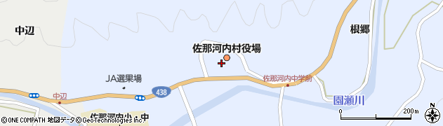 佐那河内村役場　総務課周辺の地図