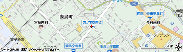 愛媛県四国中央市妻鳥町周辺の地図