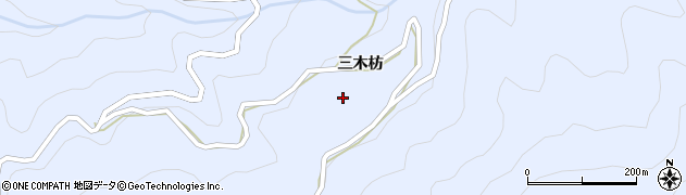 徳島県美馬郡つるぎ町貞光三木枋106周辺の地図