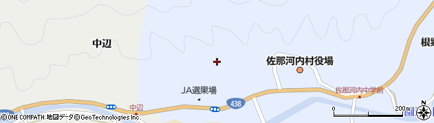 徳島県佐那河内村（名東郡）下（中辺）周辺の地図