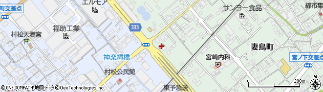 川之江妻鳥郵便局周辺の地図