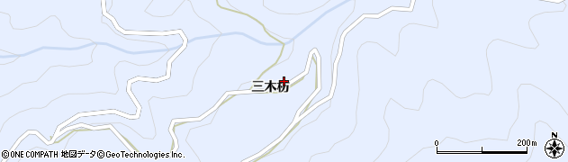 徳島県美馬郡つるぎ町貞光三木枋95周辺の地図