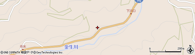 愛媛県四国中央市川滝町下山1418周辺の地図