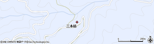 徳島県美馬郡つるぎ町貞光三木枋85周辺の地図