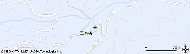 徳島県美馬郡つるぎ町貞光三木枋68周辺の地図