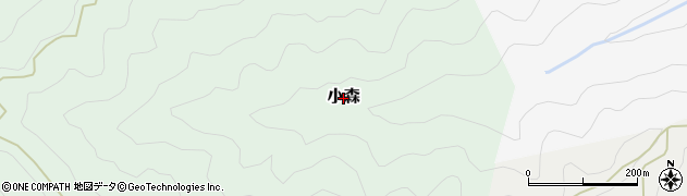 奈良県十津川村（吉野郡）小森周辺の地図