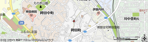 山口県下関市稗田町周辺の地図