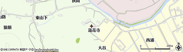 徳島県小松島市新居見町（蓮花寺）周辺の地図