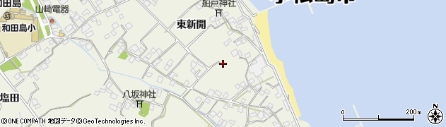 徳島県小松島市和田島町（東新開）周辺の地図