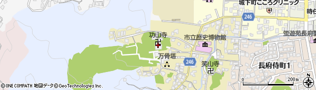 功山寺周辺の地図