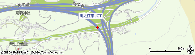 下川川橋周辺の地図