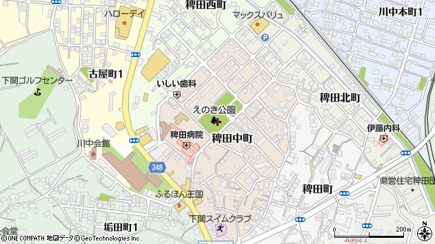 〒751-0856 山口県下関市稗田中町の地図