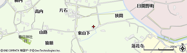 徳島県小松島市新居見町（東山下）周辺の地図