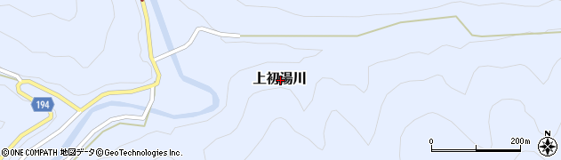 和歌山県日高郡日高川町上初湯川周辺の地図