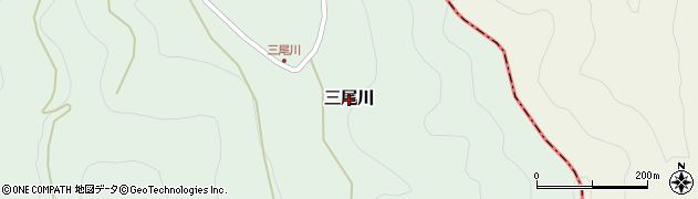 和歌山県由良町（日高郡）三尾川周辺の地図