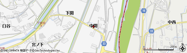 徳島県徳島市多家良町（中開）周辺の地図