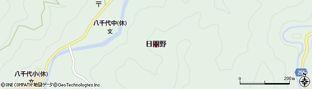 徳島県つるぎ町（美馬郡）半田（日開野）周辺の地図
