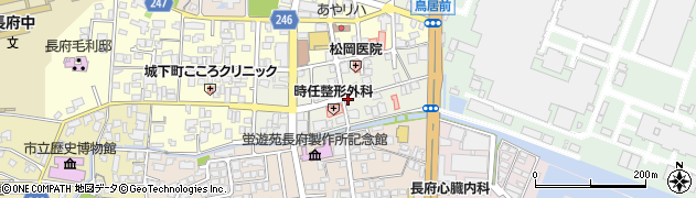 山口県下関市長府南之町周辺の地図
