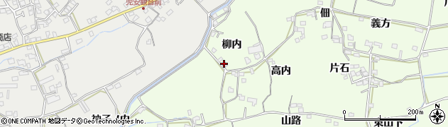 徳島県小松島市新居見町柳内周辺の地図