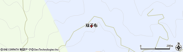 徳島県三好市池田町馬路（双子布）周辺の地図