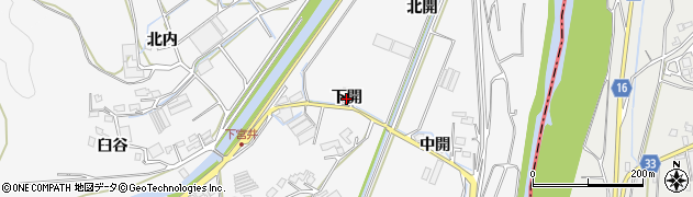 徳島県徳島市多家良町（下開）周辺の地図