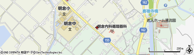 朝倉郵便局周辺の地図