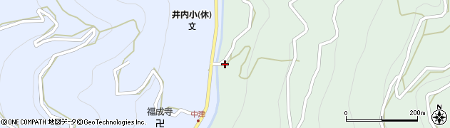 徳島県三好市井川町井内東2486周辺の地図
