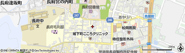 山口県下関市長府古江小路町1周辺の地図