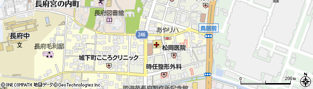 昭和食品株式会社　マルショク長府店周辺の地図