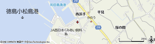 和田島漁協周辺の地図