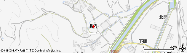 徳島県徳島市多家良町北内周辺の地図