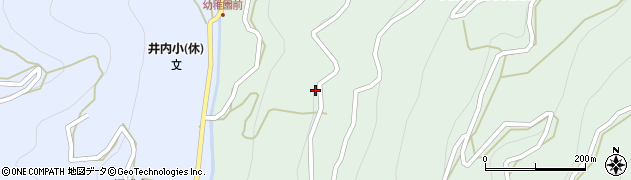 徳島県三好市井川町井内東2563周辺の地図