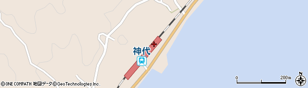 神代駅周辺の地図