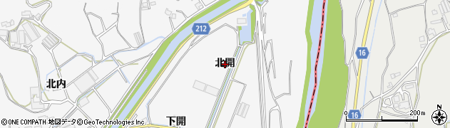 徳島県徳島市多家良町（北開）周辺の地図