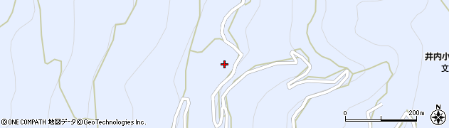 徳島県三好市井川町井内西周辺の地図
