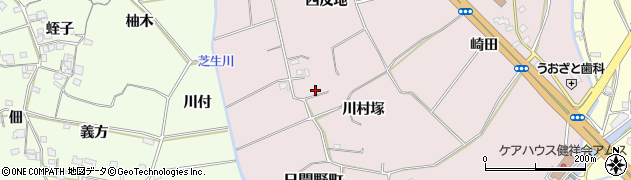 徳島県小松島市日開野町（川村塚）周辺の地図