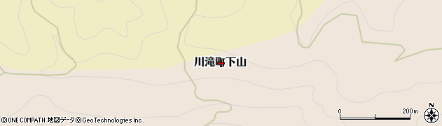 愛媛県四国中央市川滝町下山周辺の地図