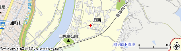 山口県山陽小野田市旦西周辺の地図