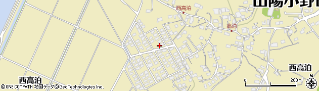 山口県山陽小野田市西の郷周辺の地図