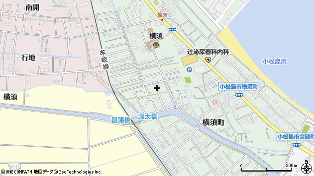 〒773-0006 徳島県小松島市横須町の地図