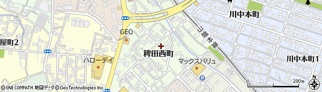 山口県下関市稗田西町周辺の地図