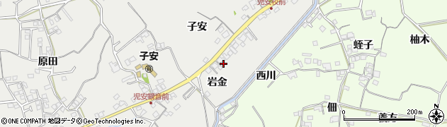 徳島県小松島市田浦町（岩金）周辺の地図
