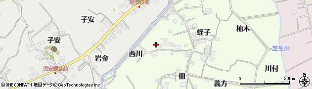 徳島県小松島市新居見町（西川）周辺の地図