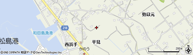 徳島県小松島市和田島町（平見）周辺の地図