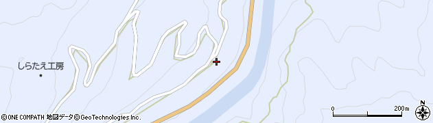 徳島県美馬市穴吹町口山首野153周辺の地図