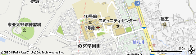 東亜大学学園周辺の地図