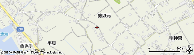 徳島県小松島市和田島町（勢以元）周辺の地図