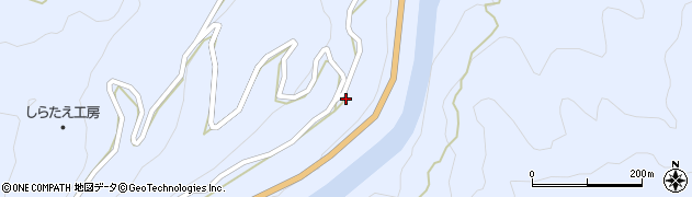 徳島県美馬市穴吹町口山首野154周辺の地図